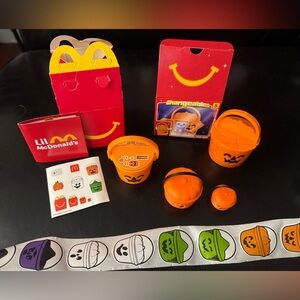 Boo Bucket BUNDLE Halloween pail Lil McDonald’s Shrunk & Changeables toy Boo Bot